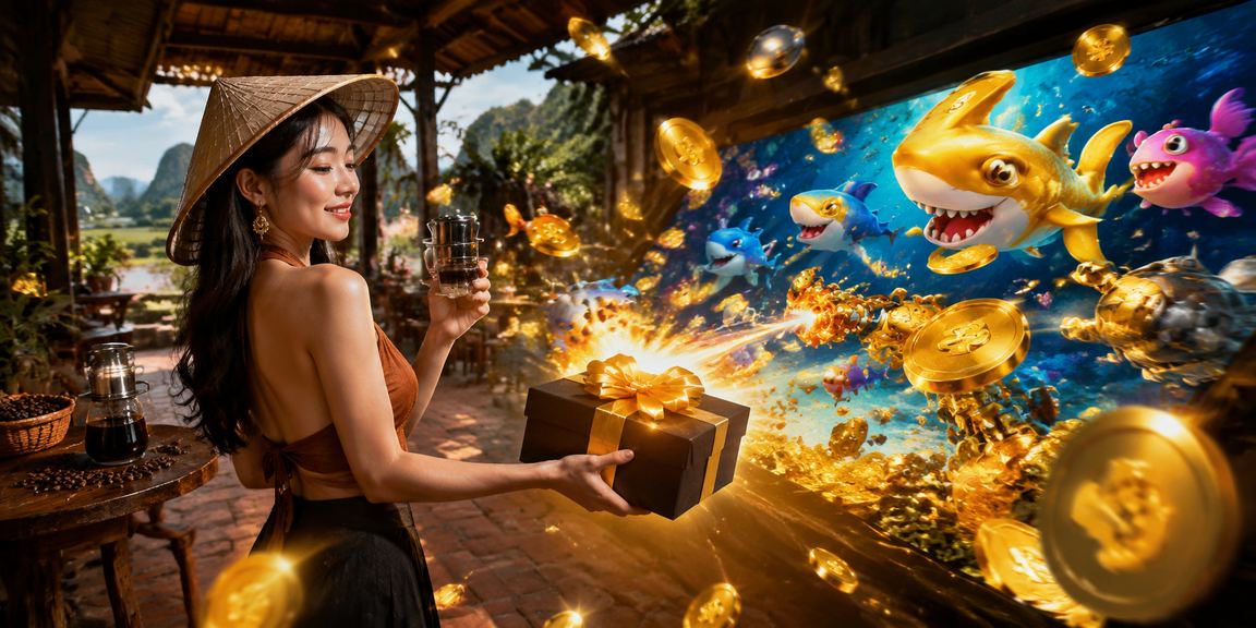 Người dùng tại Ninh Bình thưởng thức cà phê và truy cập nền tảng cá cược trực tuyến