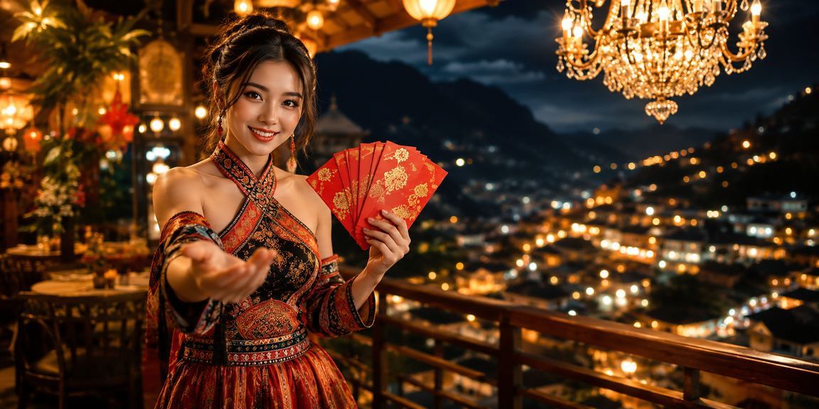 Phong bì đỏ may mắn tại chợ đêm Sa Pa – hình ảnh tiền thưởng sha1