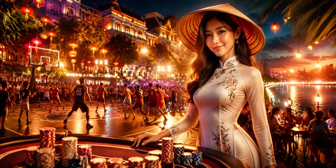 Không gian casino hiện đại tại Việt Nam – màn hình live dealer rực rỡ